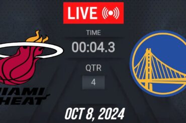 NBA LIVE! Miami Heat vs Golden State Warriors | October 8, 2024 | Warriors vs Heat  (2K)