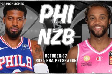 Philadelphia 76ers vs New Zealand Breakers Full Game Highlights | Oct 7 | 2024-25 NBA Preseason