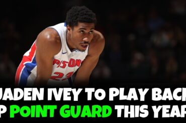 Jaden Ivey Talks About Playing Point Guard This Season?