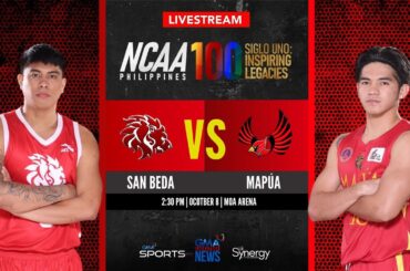 San Beda vs Mapúa (Men’s Basketball) | NCAA Season 100