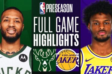 LAKERS vs BUCKS FULL GAME HIGHLIGHTS | October 8, 2024 | 2024 NBA Pre Season Full Highlights 2K25