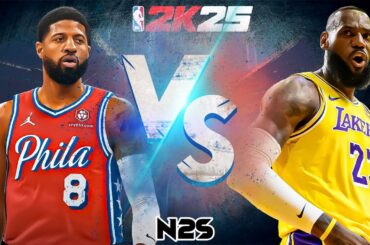 PG13 in Philly: 76ers vs. Lakers 2K25 Simulation