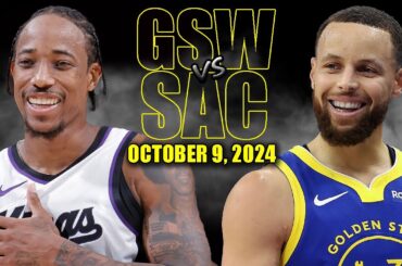 Golden State Warriors vs Sacramento Kings Full Game Highlights - October 9, | 2024-25 NBA Pre Season