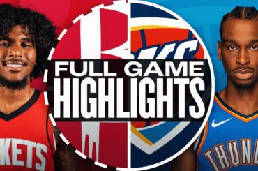 ROCKETS at THUNDER | NBA PRESEASON FULL GAME HIGHLIGHTS | October 9, 2024