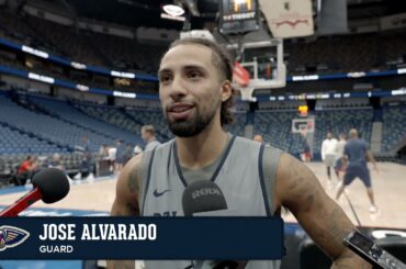 Jose Alvarado on Jordan Hawkins growth, Pelicans defense | New Orleans Pelicans