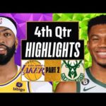 Los Angeles Lakers vs. Milwaukee Bucks 4th QTR - P2 Highlights | Oct 10 | 2024 NBA Preseason