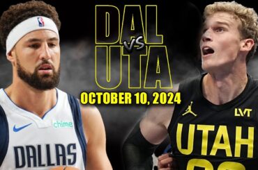 Dallas Mavericks vs Utah Jazz Full Game Highlights - October 10, 2024 | NBA Pre Season