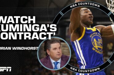 'Watch Jonathan Kuminga & his contract' - Brian Windhorst on the Warriors' roster | NBA Countdown