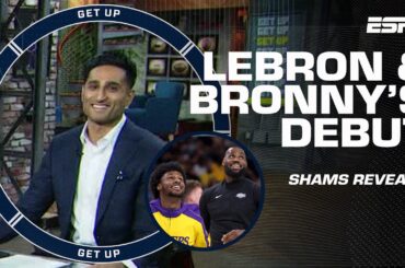 Shams Charania REVEALS LeBron & Bronny's debut together + Wemby is 'RELENTLESS' | Get Up