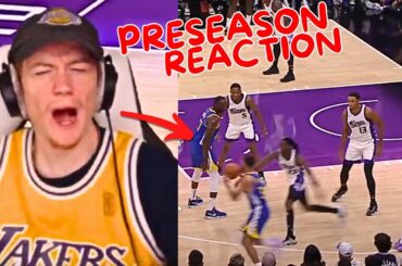 Reacting to Warriors vs Kings Preseason Game!