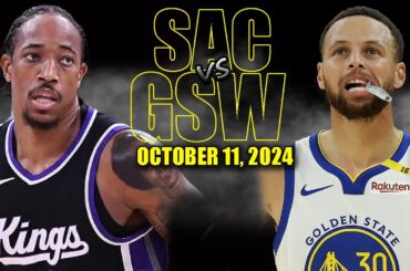 Golden State Warriors vs Sacramento Kings Full Game Highlights - October 11, 2024 | NBA Pre Season