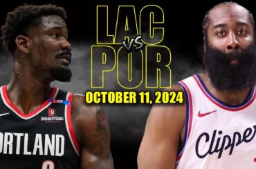 Los Angeles Clippers vs Portland Trail Blazers Full Game Highlights - October 11, 2024 | Pre Season