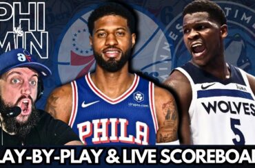 Philadelphia 76ers vs Minnesota Timberwolves Play-By-Play & LIVE Scoreboard