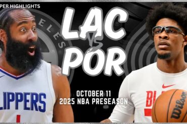 LA Clippers vs Portland Trail Blazers Full Game Highlights | Oct 11 | 2024-25 NBA Preseason