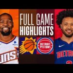 Phoenix Suns vs Detroit Pistons Full Game Highlights - Oct 11 | NBA Pre-Season Highlights 2024