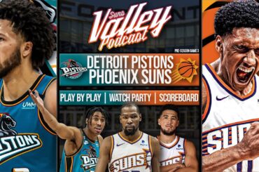 Detroit Pistons vs Phoenix Suns | LIVE Reaction | Scoreboard | Play By Play | Postgame Show