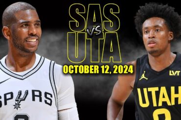 San Antonio Spurs vs Utah Jazz Full Game Highlights - October 12, 2024 | NBA Pre Season