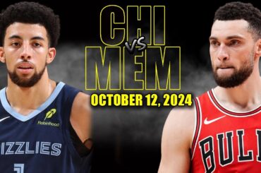 Chicago Bulls vs Memphis Grizzlies Full Game Highlights - October 12, 2024 | NBA Pre Season