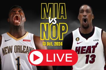 🔴 LIVE : Miami Heat Vs New Orleans Pelicans Full Game | NBA LIVE | NBA PRE SEASON | 2K