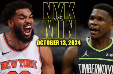 New York Knicks vs Minnesota Timberwolves Full Game Highlights - October 12, 2024 | NBA Pre Season