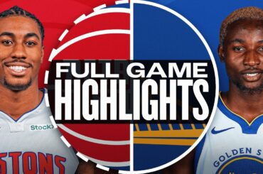 PISTONS at WARRIORS | NBA PRESEASON FULL GAME HIGHLIGHTS | October 13, 2024