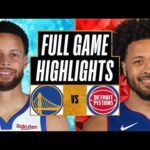 Golden State Warriors vs. Detroit Pistons FULL GAME Highlights | Oct 13 | 2024 NBA Highlights