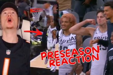 Reacting to Spurs vs Jazz Preseason Game!