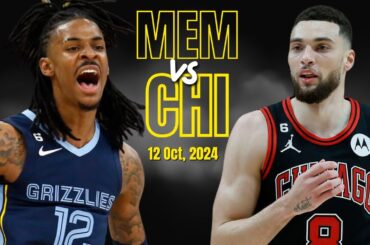 Chicago Bulls vs Memphis Grizzlies Full Game  - October 12, 2024 | NBA Pre Season | 2K