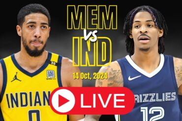 🔴 LIVE : Memphis Grizzlies Vs Indiana Pacers Full Game | NBA Live| NBA PRE SEASON | 2K