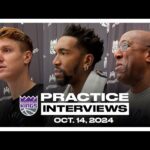 Malik Monk, Kevin Huerter & Coach Brown | Practice Interviews 10.14.24