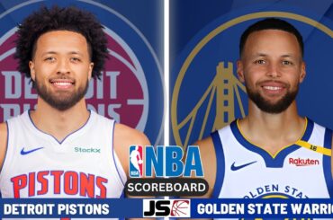 Detroit Pistons vs Golden State Warriors | NBA Live Scoreboard 2024