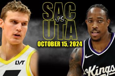 Sacramento Kings vs Utah Jazz Full Game Highlights - October 15, 2024 | NBA Pre Season