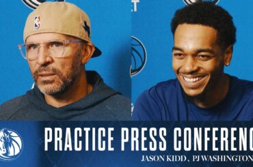 Jason Kidd & PJ Washington Jr. | Practice Press Conference | 10/16/24