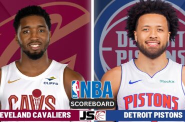 Cleveland Cavaliers vs Detroit Pistons | NBA Live Play By Play Scoreboard 2024