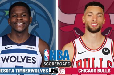 Minnesota Timberwolves vs Chicago Bulls | NBA Live Play By Play Scoreboard 2024