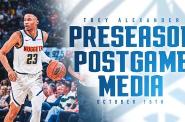 Trey Alexander Full Postgame Press Conference vs. Thunder 🎙 | 10/15/24 Preseason