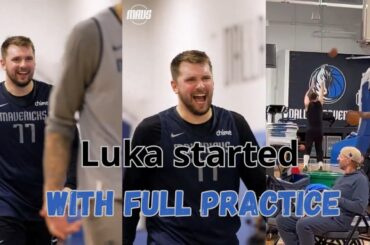 Luka Doncic lockdown defense on Lively at practice + latest on his injury.