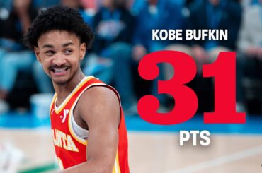 Kobe Bufkin drops 31 points with 7 threes in Hawks preseason finale