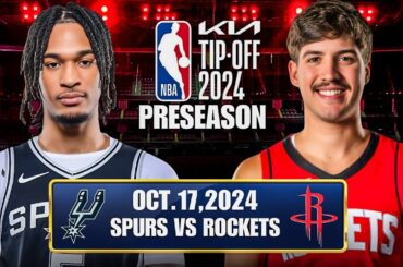 San Antonio Spurs Vs Houston Rockets Live Play-By-Play/Commentary | #NBAPreseason #Rockets #Spurs