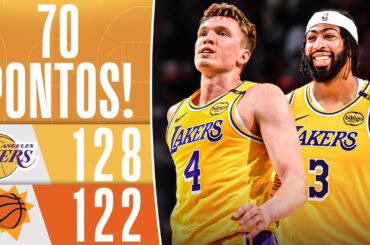 Novato e Davis combinam para 70 PONTOS, e LAKERS vencem SUNS na pré-temporada | MELHORES MOMENTOS