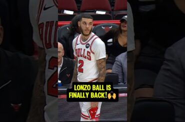 Lonzo ball is back after 2 years out!🥲