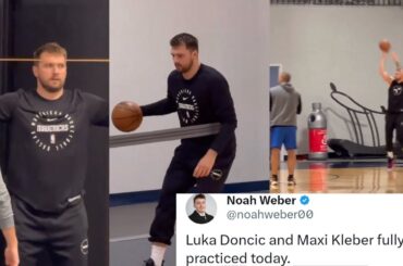 Great News! Luka Doncic FULLY participated in practice! Hard Work starts NOW!