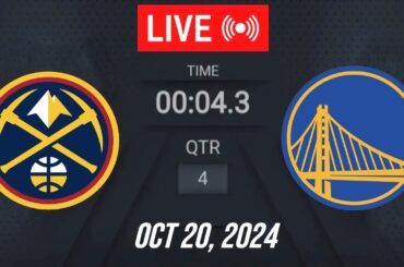 NBA LIVE! Denver Nuggets vs Golden State Warriors | October 20, 2024 | Warriors vs Nuggets | 2K25