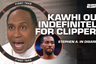 Stephen A. has MIXED FEELINGS about Kawhi Leonard out indefinitely | First Take