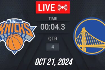 NBA LIVE! New York Knicks vs Golden State Warriors | October 21, 2024 | Warriors vs Knicks | 2K25