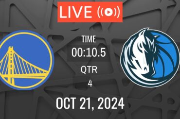 NBA LIVE! Golden State Warriors vs Dallas Mavericks I NBA PRE SEASON  I October 21, 2024 LIVE 2K25