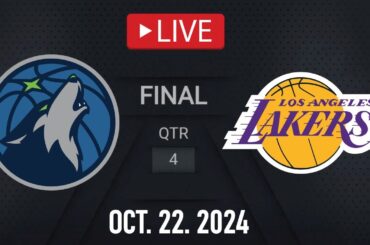 NBA LIVE! LA Lakers vs Minnesota Timberwolves | October 22, 2024 | Wolves vs Lakers NBA2K5