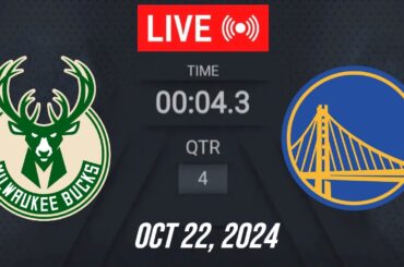 NBA LIVE! Milwaukee Bucks vs Golden State Warriors | October 22, 2024 | Warriors vs Bucks | 2K25