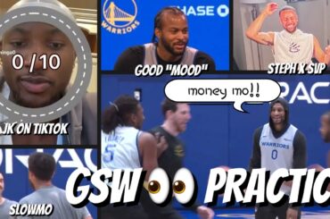 “Money Mo!” — GP2 hypes up Moody; Kuminga on TikTok; Steph Curry x SVP; Kerr 🎙️ Moses at practice