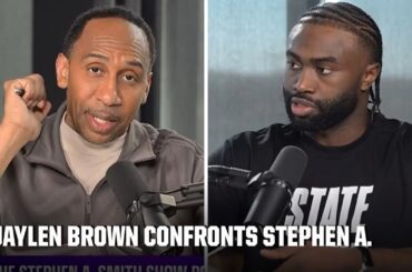 Jaylen Brown confronts Stephen A. over his 'unnamed source' from First Take | Stephen A. Smith Show